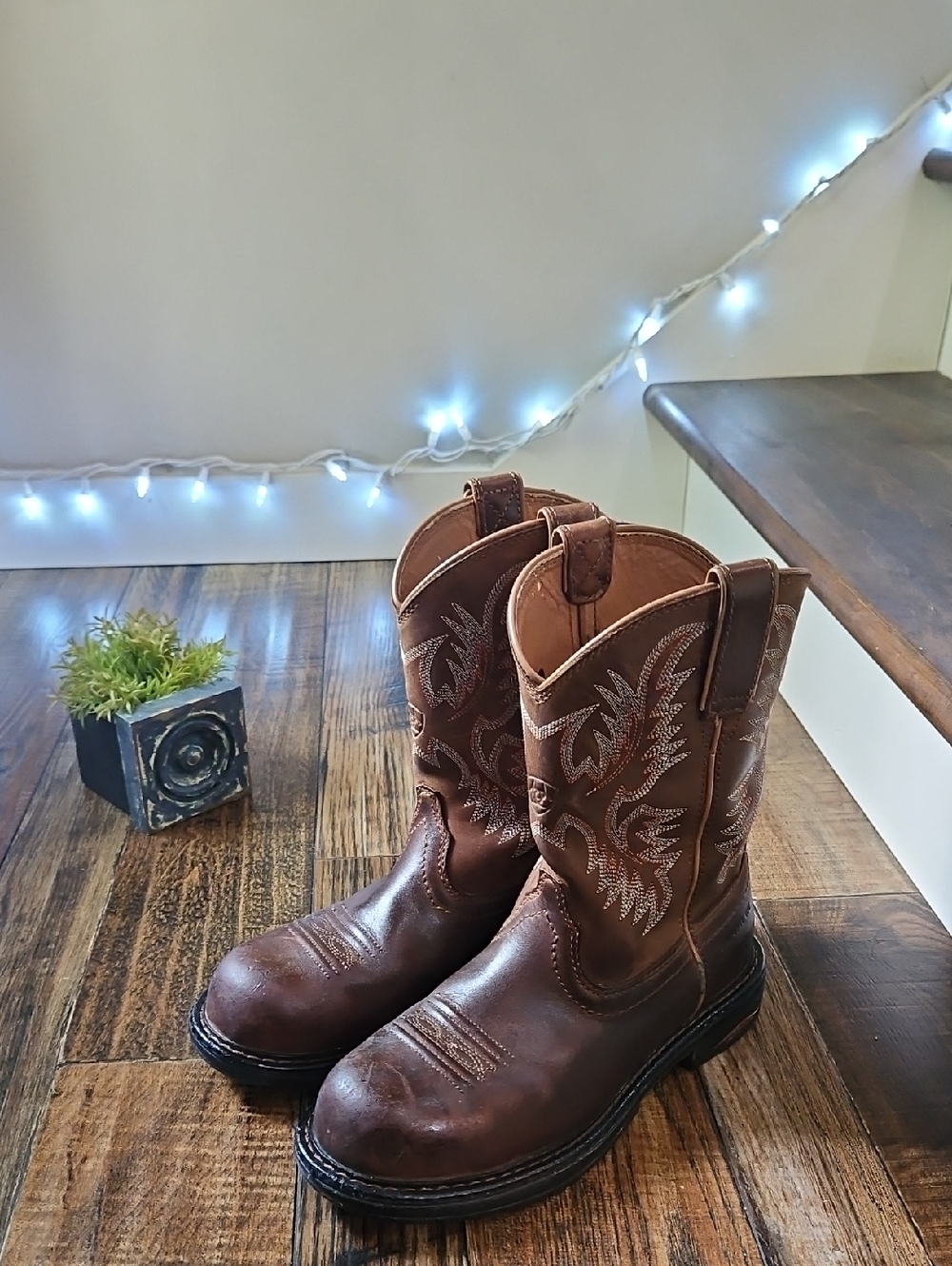 Ariat Composite Toe Women's Brown Leather Work Boots